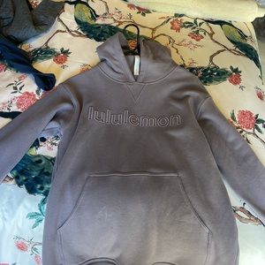 Purple lululemon logo buttery-soft hoodie.